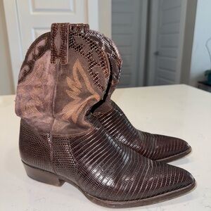 Sartore Brown Western Cowboy Boots